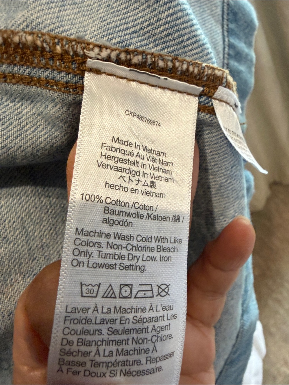 Madewell Light Blue Cropped Denim Jacket - Picture 6 of 10